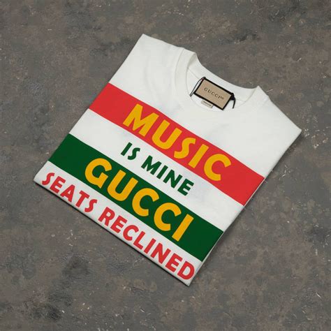 music is mine gucci t shirt|Gucci 100 logo.